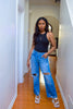 Distressed Mid Rise Denim