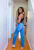 Distressed Mid Rise Denim