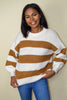 Camel Striped Sweater